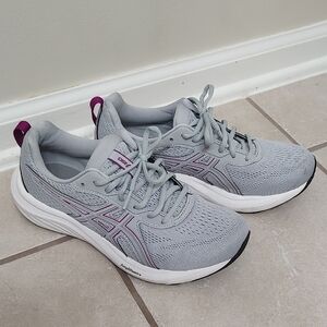 Asics Women's Athletic Shoes in Gray and Purple Gel Contender 9